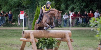 FEI Nations Cup, Beste Österreicherin im CICO3* war Charlotte Dobretsberger (NÖ) auf Vally K, die ihre erste 3-Sterne Geländeprüfung bravourös meisterte. © Michael Graf